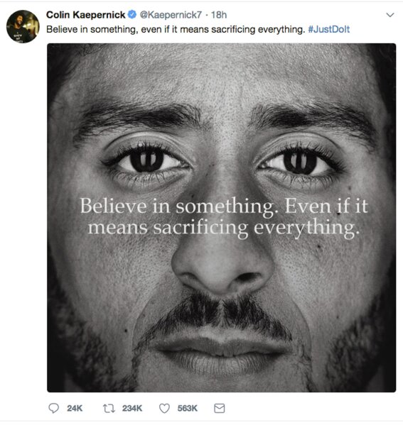Nike and kaepernick best sale deal